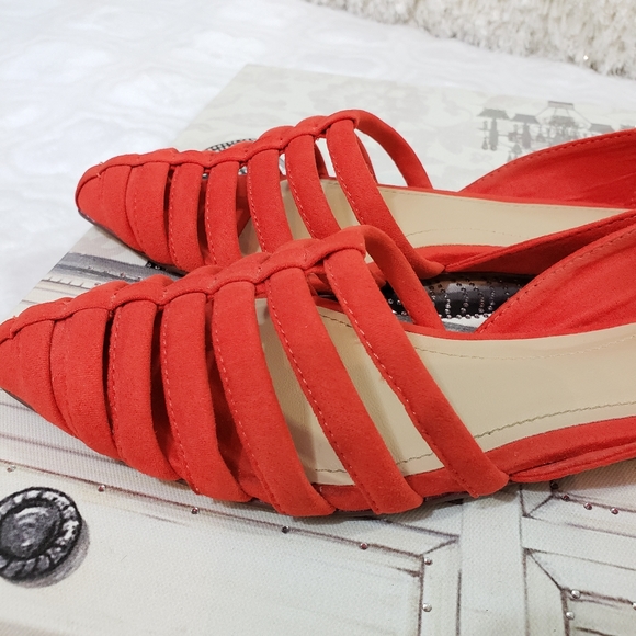 Zara D'Orsay Faux Suede Flats - Picture 7 of 8